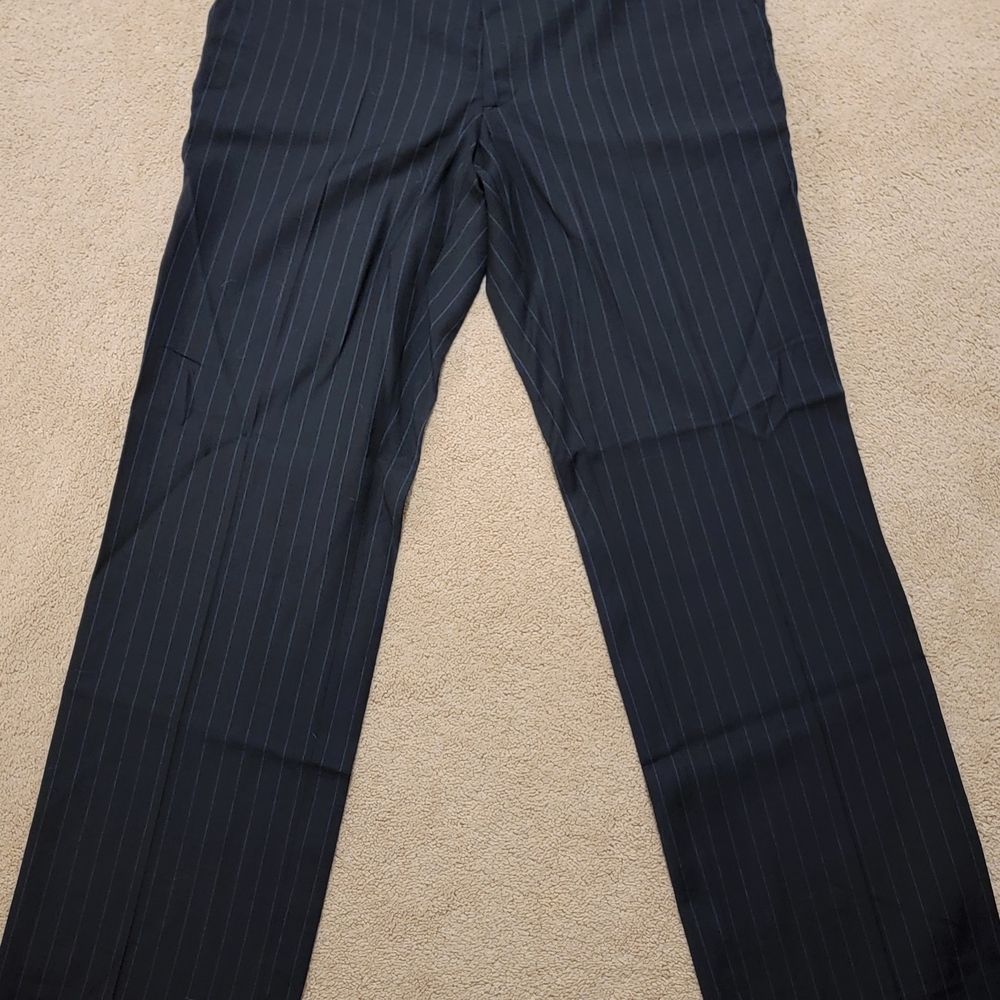 Express Men's Charcoal Pinstripe Producer Pants/100% Wool/Size 36/34